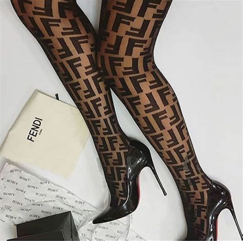 brown fendi stockings|fendi size chart tights.